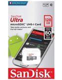כרטיס זיכרון סאנדיסק מיקרו Micro SD נפח 128GB cellstock.co.il