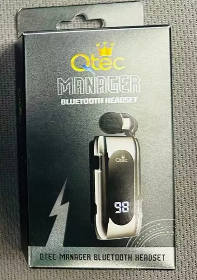 אוזניית בלוטות' Bluetooth דגם Qtec Manager