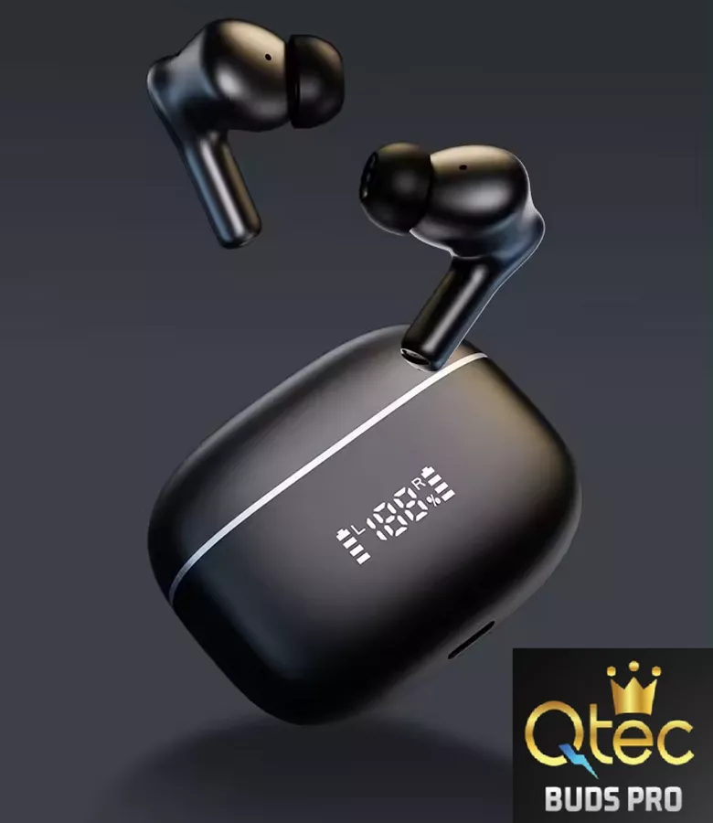 אוזניות בלוטות' Bluetooth דגם Qtec Buds Pro