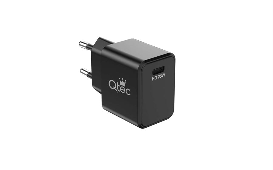 מטען מהיר 25W מבית QTEC כולל כבל TYPE C 1.5 מטר
