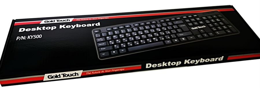 מקלדת רגילה חוטית GoldTouch דגם KY500
