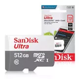כרטיס זיכרון סאנדיסק מיקרו Micro SD נפח 512GB cellstock.co.il