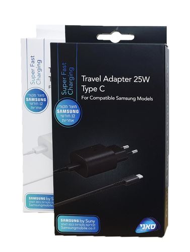 מטען מהיר 25W + כבל TYPE C מקורי סאני