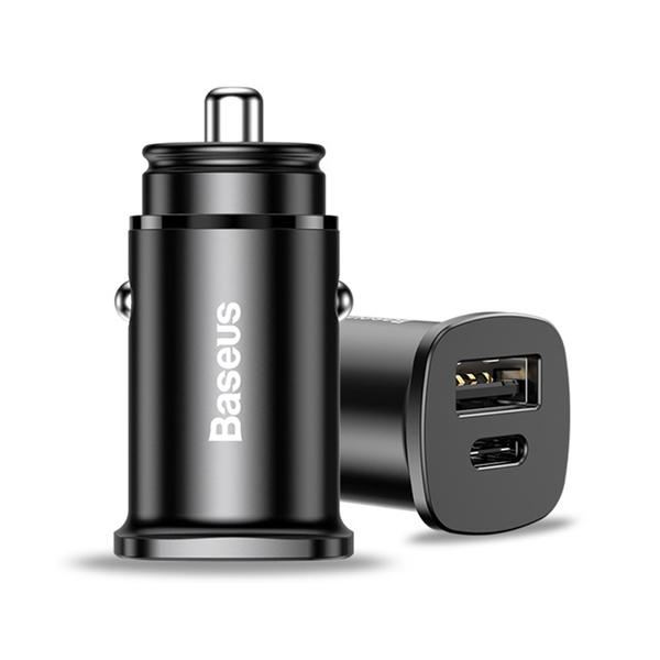 מטען ראש USB לרכב 30W עם USB \ PD