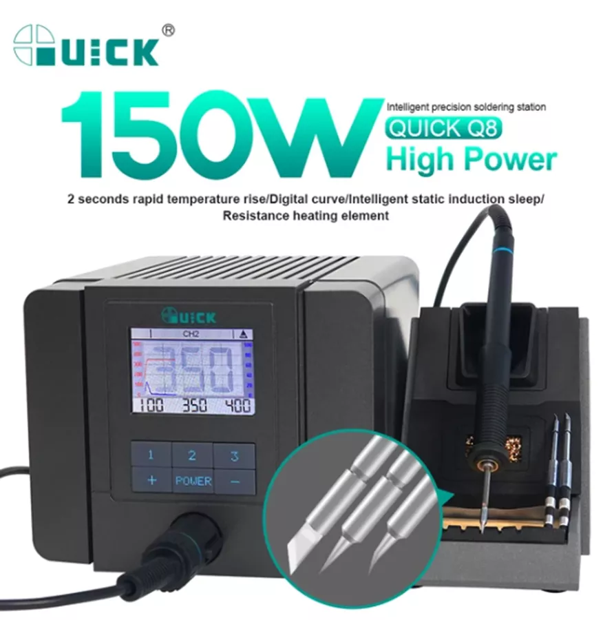 תחנת הלחמה מקצועית Quick Q8 150W