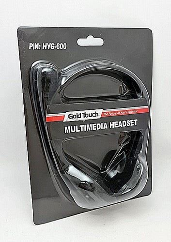 אוזניות + מיקרופון למחשב GoldTouch