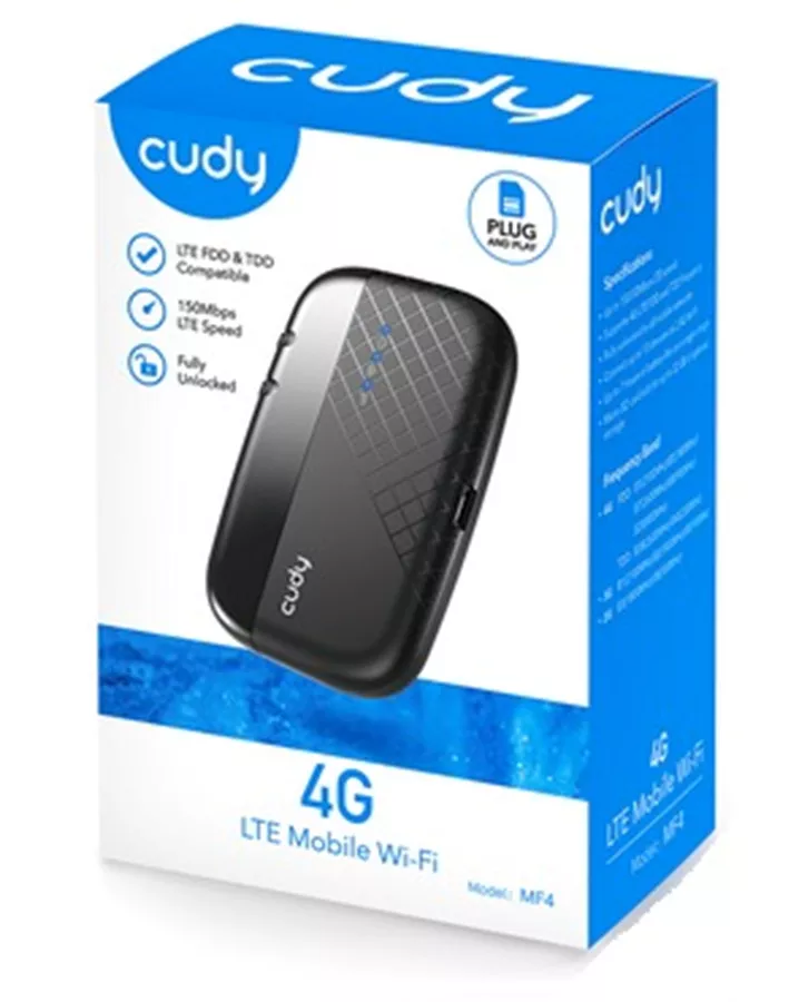 נתב אלחוטי נייד מבית CUDY 4G
